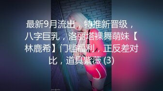 最新9月流出，特推新晋级，八字巨乳，洛丽塔裸舞萌妹【林鹿希】门槛福利，正反差对比，道具紫薇 (3)