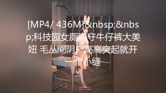 [MP4/ 436M]&nbsp;&nbsp;科技园女厕蹲守牛仔裤大美妞 毛丛间阴户高高突起就开一个小缝