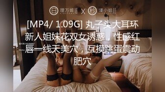 [MP4/ 1.09G] 丸子头大耳环新人姐妹花双女诱惑，性感红唇一线天美穴，互摸跳蛋震动肥穴