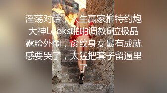 淫荡对话，人生赢家推特约炮大神Looks啪啪调教6位极品露脸外围，肏纹身女最有成就感要哭了，太猛把套子留逼里了