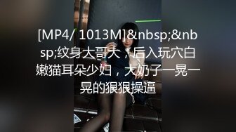 [MP4/ 1013M]&nbsp;&nbsp;纹身大哥大，后入玩穴白嫩猫耳朵少妇，大奶子一晃一晃的狠狠操逼