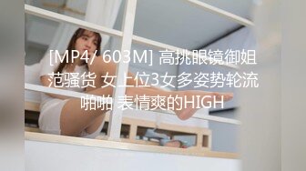 [MP4/ 603M] 高挑眼镜御姐范骚货 女上位3女多姿势轮流啪啪 表情爽的HIGH