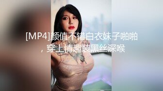 [MP4]颜值不错白衣妹子啪啪，穿上情趣装黑丝深喉